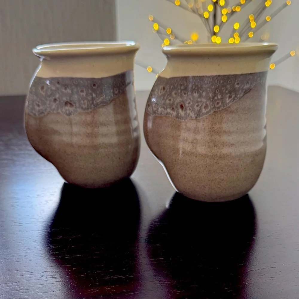 Handcrafted Ceramic Hand Warmer Mugs - Picture 1 of 8